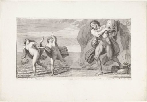 Polyphemus Throws a Stone at Acis