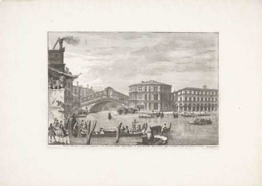 The Rialto Bridge and Palazzo dei Camerlenghi in Venice