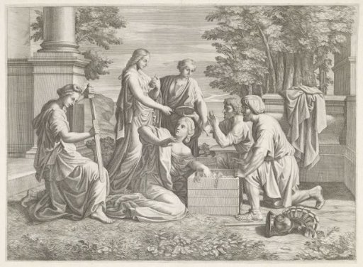 Achilles recognized by Odysseus among the daughters of Lycomedes