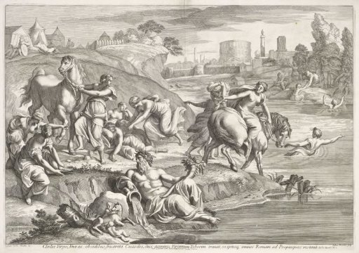 Cloelia crosses the Tiber