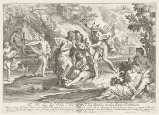 Mercury gives Bacchus to the nymphs of Nysa