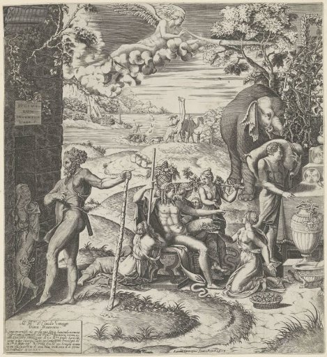 The Wedding Feast of Cupid and Psyche (Left Part)