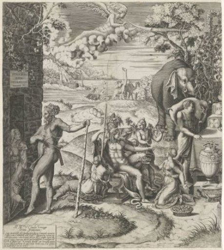The Wedding Feast of Cupid and Psyche (Left Part)