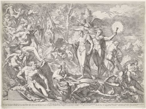 Young man arrives on Parnassus via the path of Virtue
