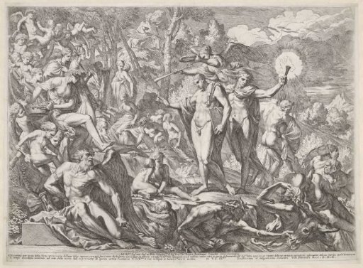 Young man arrives on Parnassus via the path of Virtue