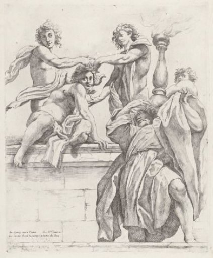 Apostle and four angels