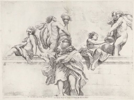 Apostle and four angels