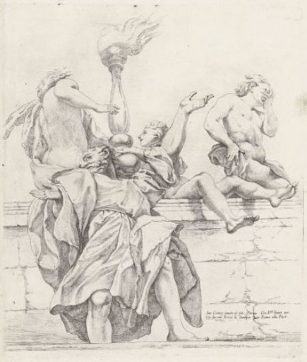 Apostle and three angels