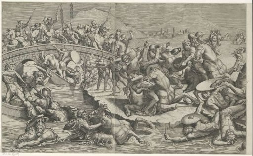 Battle at the Milvian Bridge (left part)