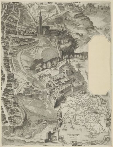 Map of Siena (bottom right part)