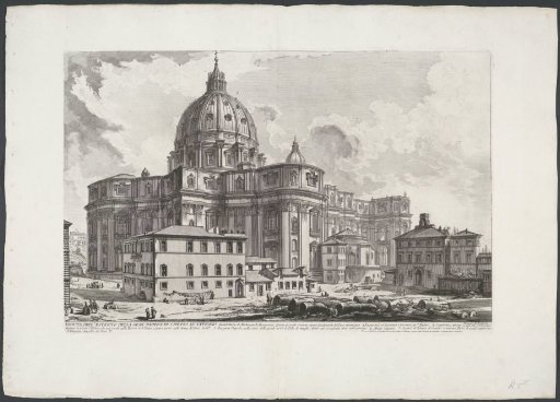 St. Peter's Basilica from the Piazza della Sagrestia