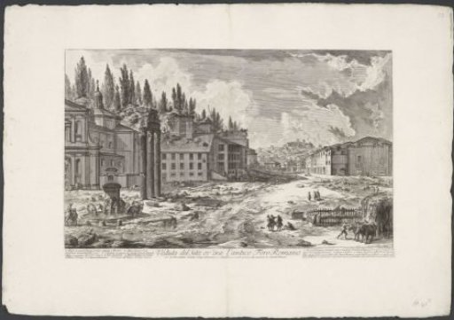 Forum Romanum with the Temple of Jupiter Stator in Rome