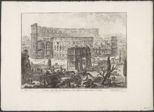 Arch of Constantine and the Colosseum in Rome
