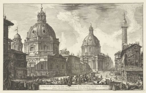 Santa Maria di Loreto and the Santissimo Nome di Maria in Rome