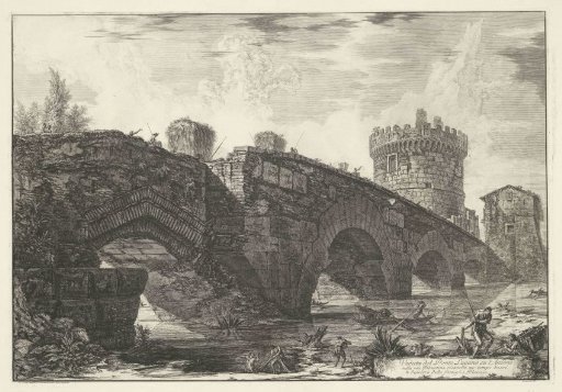 Ponte Lucano with the Tomb of Plautius Lucanus