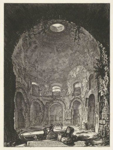 Interior of the Temple of the Cough near Tivoli