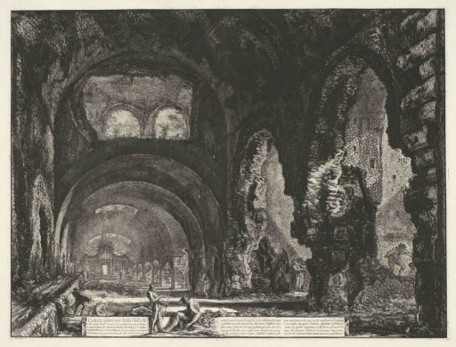 Interior of the Temple of Hercules Victor in Tivoli
