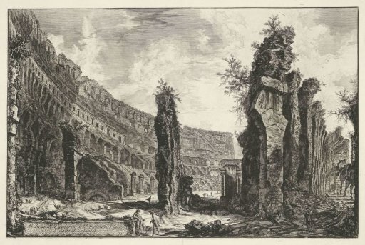 Interior of the Colosseum in Rome