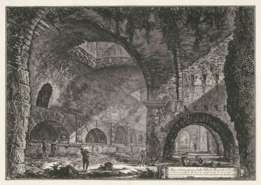 Interior of the Temple of Hercules Victor in Tivoli