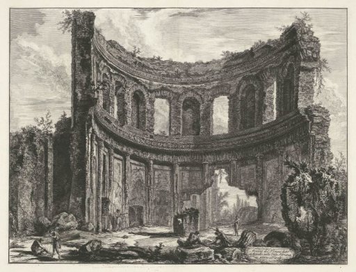 Small palace in the Villa Adriana in Tivoli