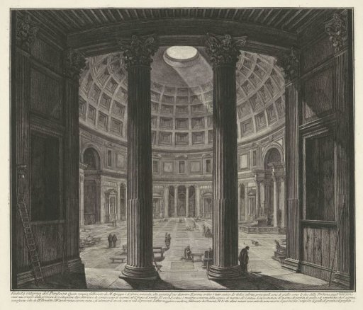 Interior of the Pantheon in Rome