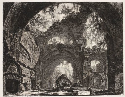 Baths in the Villa Adriana in Tivoli