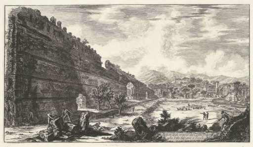 Pecile in the Villa Adriana in Tivoli