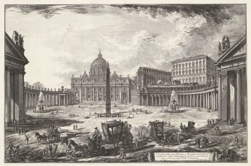 St. Peter's Square with St. Peter's Basilica in Vatican City