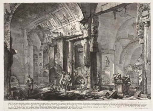 Interior of the tomb of the Arruntius family