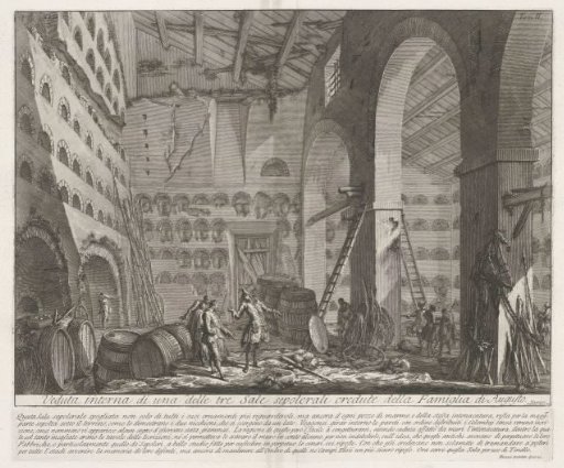 Interior of the tomb of the family of Emperor Augustus