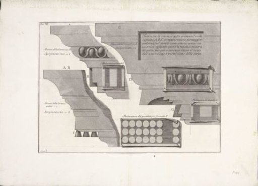 Details of a cornice