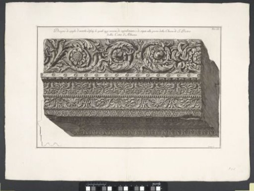 Fragment of doorframe of Chiesa di San Pietro in Albano