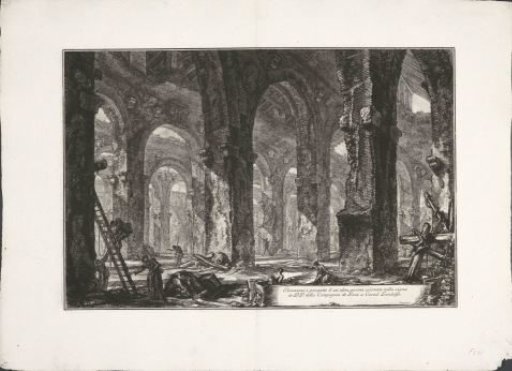 Interior of bathhouse in Castel Gandolfo