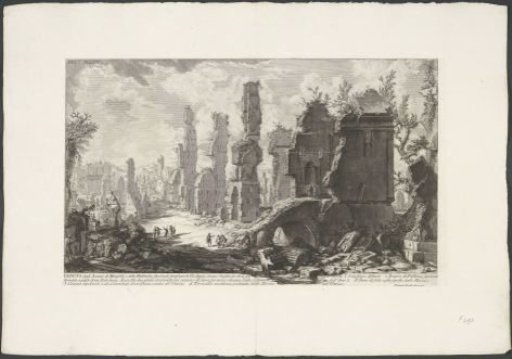 View of mausolea and tombs along the Via Appia Antica
