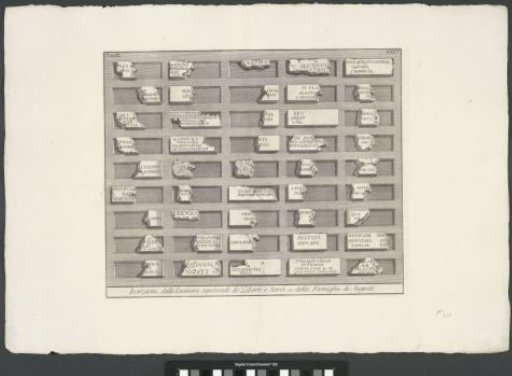 Inscriptions from the tomb of the freedmen and slaves of the family of Augustus