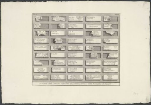 Inscriptions from the tomb of the freedmen and slaves of the family of Augustus