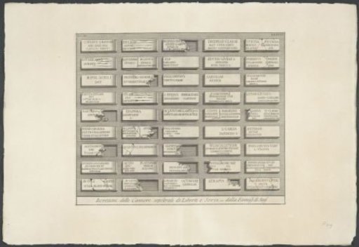 Inscriptions from the tomb of the freedmen and slaves of the family of Augustus