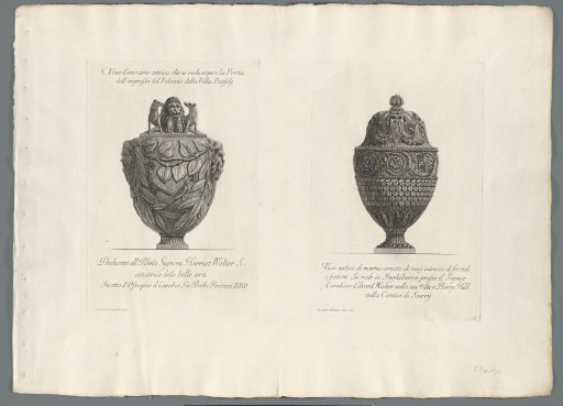 Urn and vase