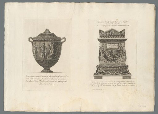 Ash vase and urn