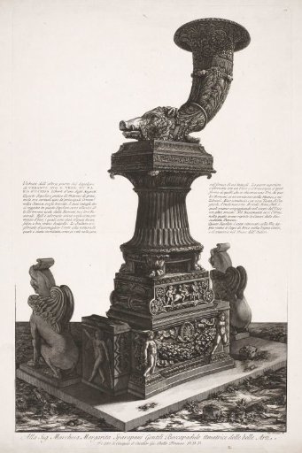 Funerary monument with a rhyton