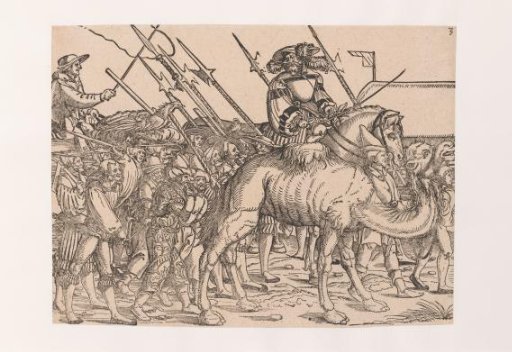 Military procession to the right (part 3)
