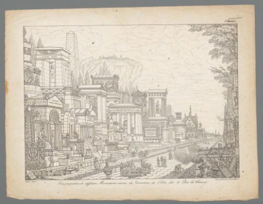 View of Père-Lachaise cemetery