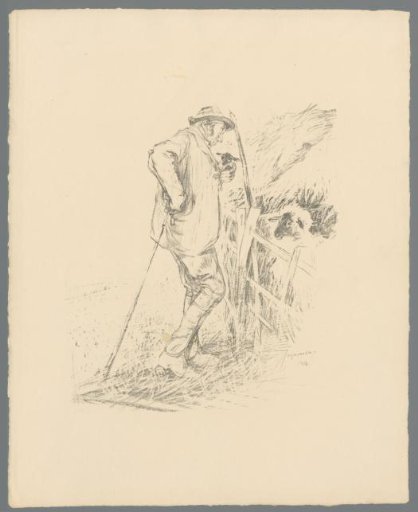 Man by a Sheepfold in Cotswold