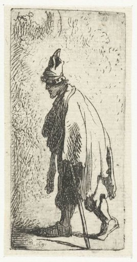 Beggar with a staff