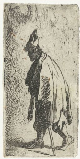Beggar with a staff