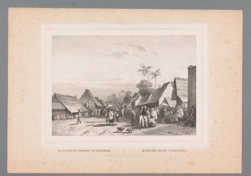 View of the Malay village in Indonesia