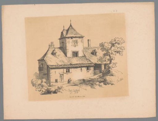 View of a country house in Elsene