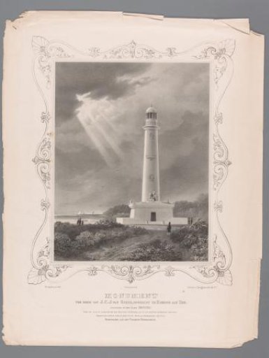 Lighthouse with a monument in honor of Jan Carel Josephus van Speyk