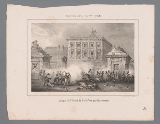 Attack on the Hôtel de Belle Vue in Brussels