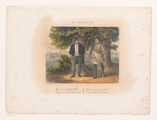 King William I speaking with a miller, 1829